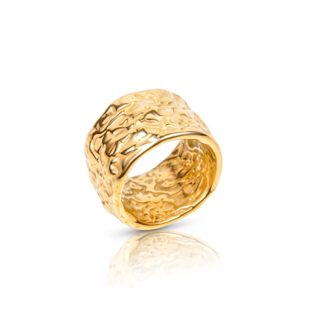 NEW ELLIE VAIL women's logan textured ring in gold